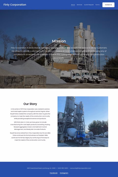 Finly-Corporation Homepage 1440px