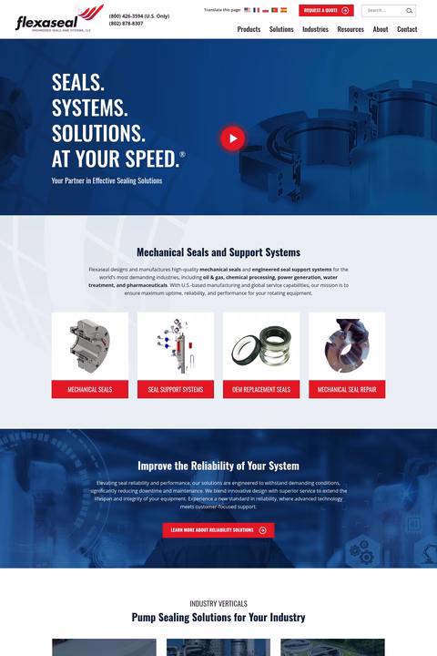 Flexaseal Homepage 1440px