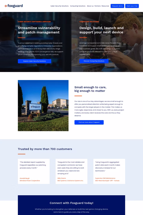 Foxguard-Solutions Homepage 1440px