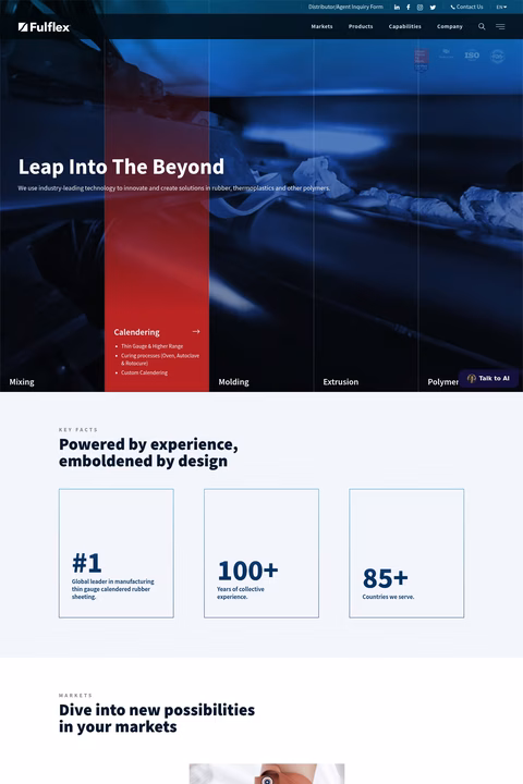 Fulflex Homepage 1440px