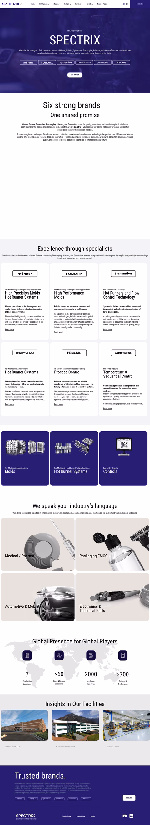 Spectrix Homepage 1440px
