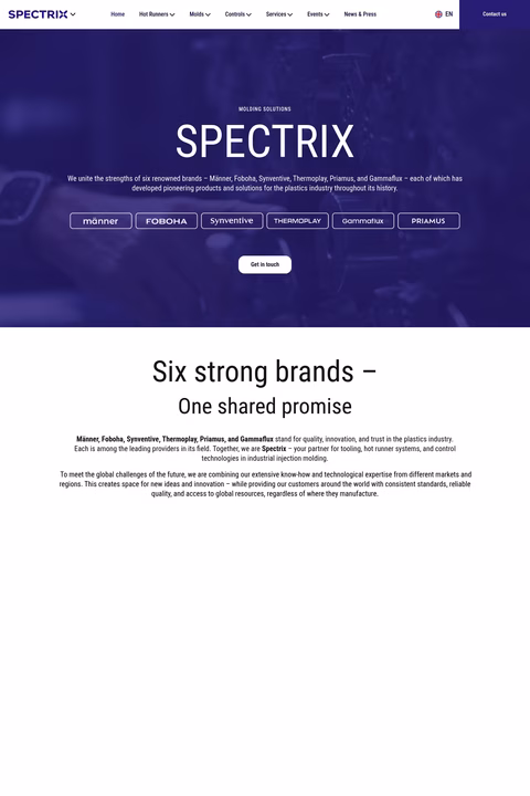 Spectrix Homepage 1440px