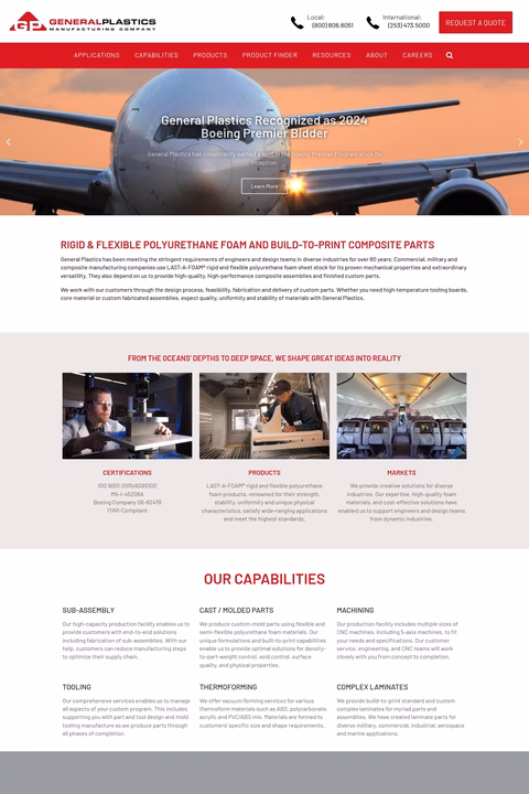 General-Plastics-Manufacturing-Company Homepage 1440px