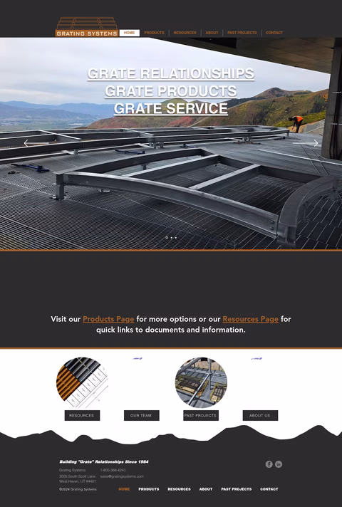 Grating-Systems Homepage 1440px