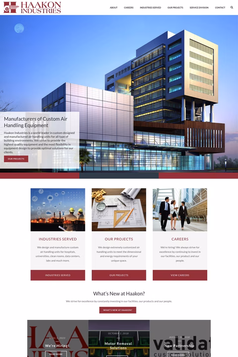 Haakon-Industries Homepage 1440px