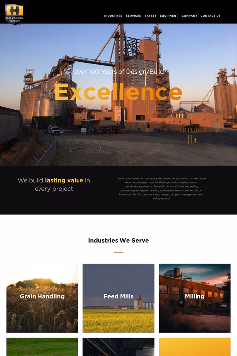 Halverson-Company Homepage 1440px