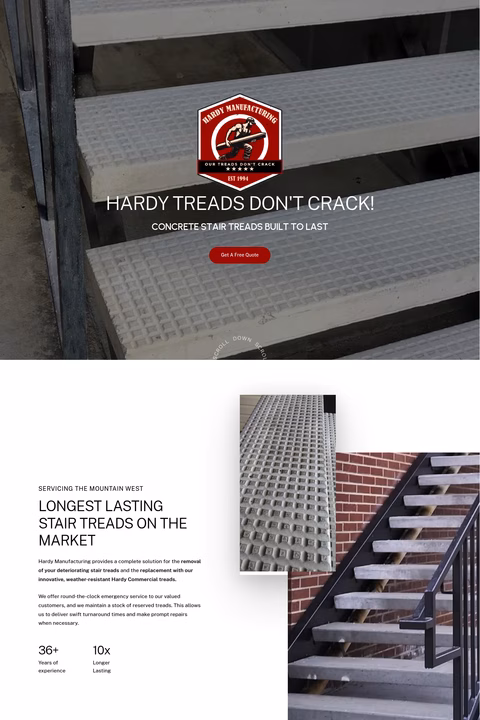 Hardy-Manufacturing Homepage 1440px