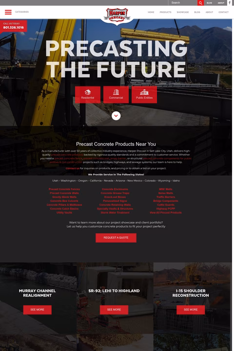 Harper-Precast Homepage 1440px