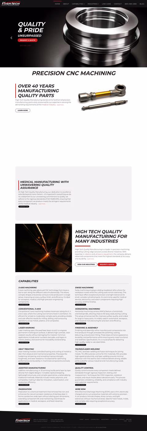 High-Tech-Quality-Manufacturing Homepage 1440px