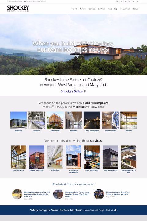Howard-Shockey-Sons Homepage 1440px