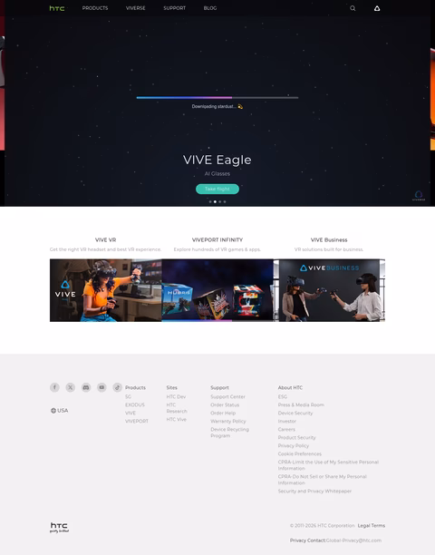 Htc-Corporation Homepage 1440px