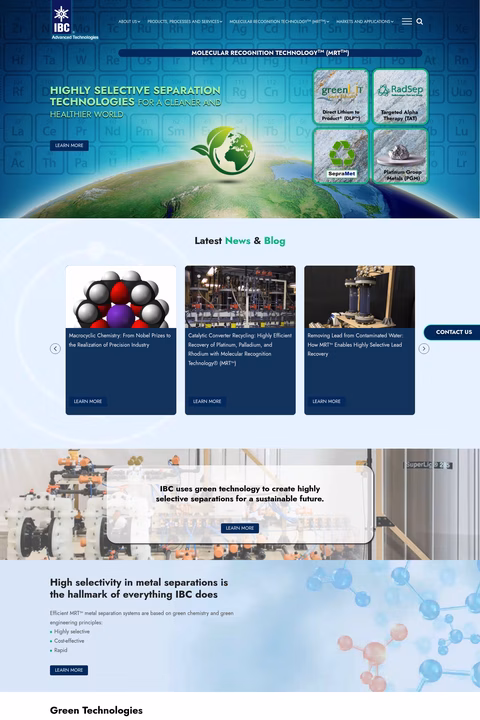 Ibc-Advanced-Technologies Homepage 1440px