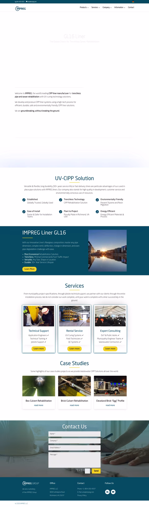 Impreg Homepage 1440px