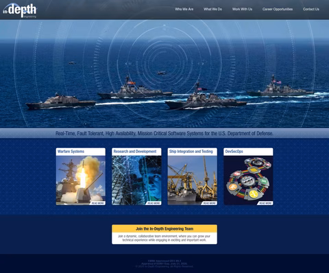 In-Depth-Engineering Homepage 1440px
