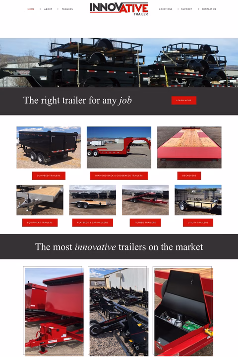 Innovative-Trailer-Manufacturing Homepage 1440px