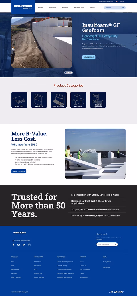 Insulfoam Homepage 1440px