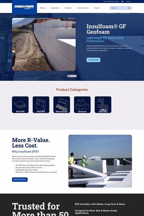 Insulfoam Homepage 1440px