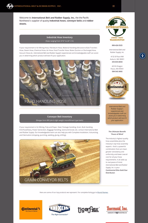 International-Belt-Rubber-Supply Homepage 1440px