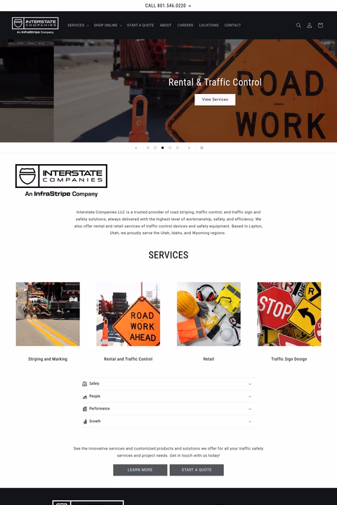 Interstate-Companies Homepage 1440px