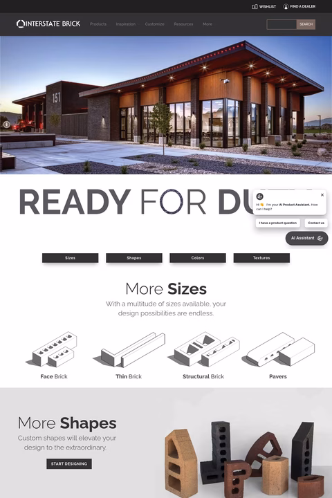 Interstate-Brick Homepage 1440px