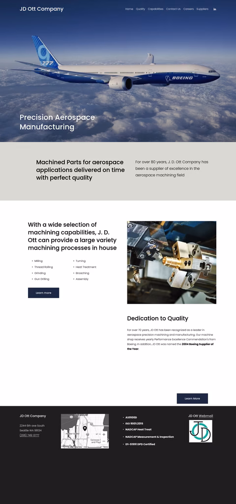 J-D-Ott-Company Homepage 1440px