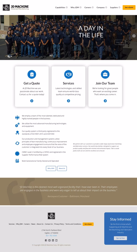 Jd-Machine Homepage 1440px