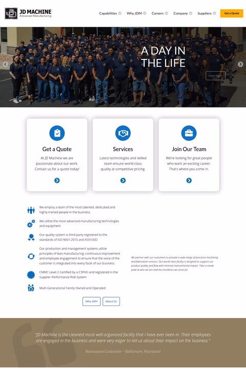 Jd-Machine Homepage 1440px