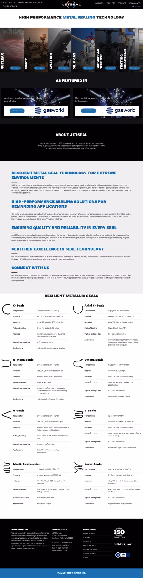 Jetseal Homepage 1440px