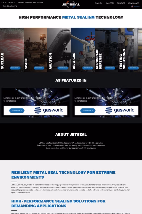 Jetseal Homepage 1440px