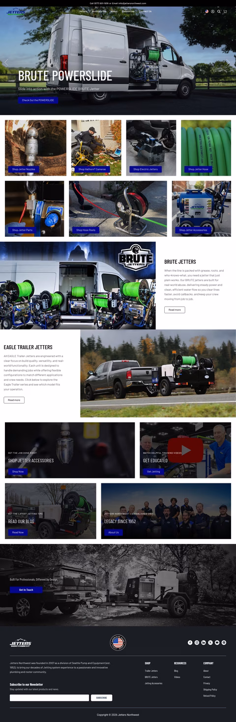 Jetters-Northwest Homepage 1440px