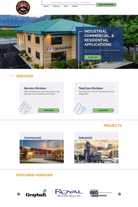 Tri-Phase-Electric Homepage 1440px