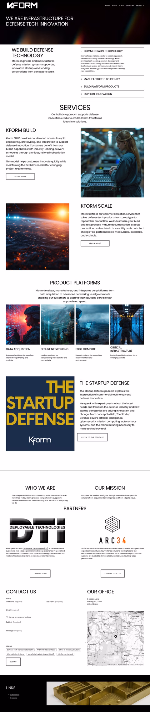 Kform Homepage 1440px