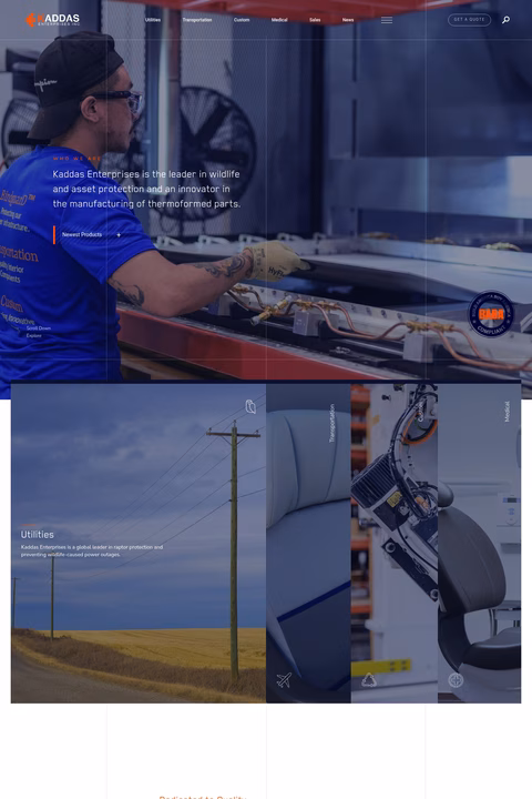 Kaddas-Enterprises Homepage 1440px