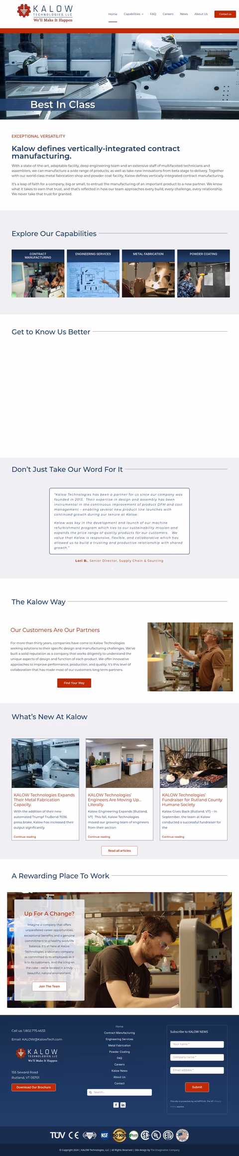 Kalow-Technologies Homepage 1440px