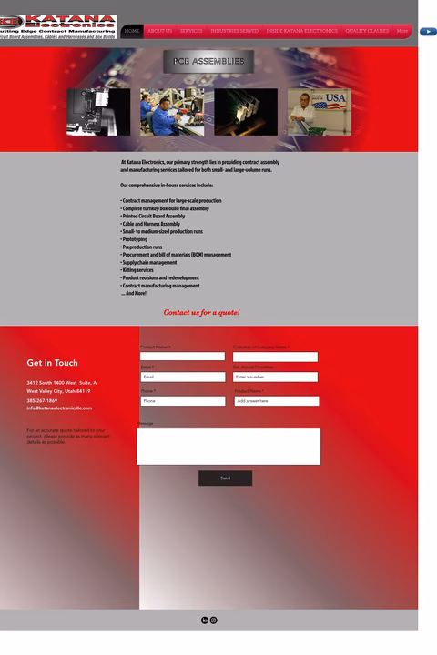 Katana-Electronics Homepage 1440px