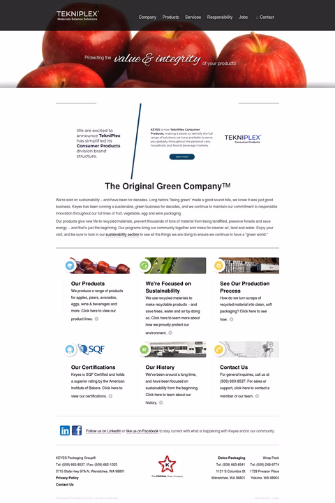 Keyes-Packaging-Group Homepage 1440px