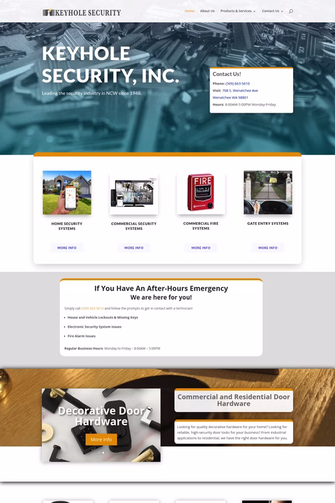 Keyhole-Security Homepage 1440px