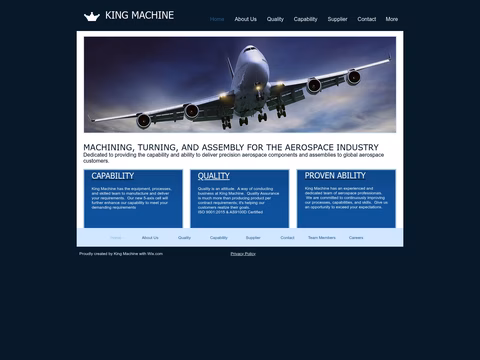 King-Machine Homepage 1440px