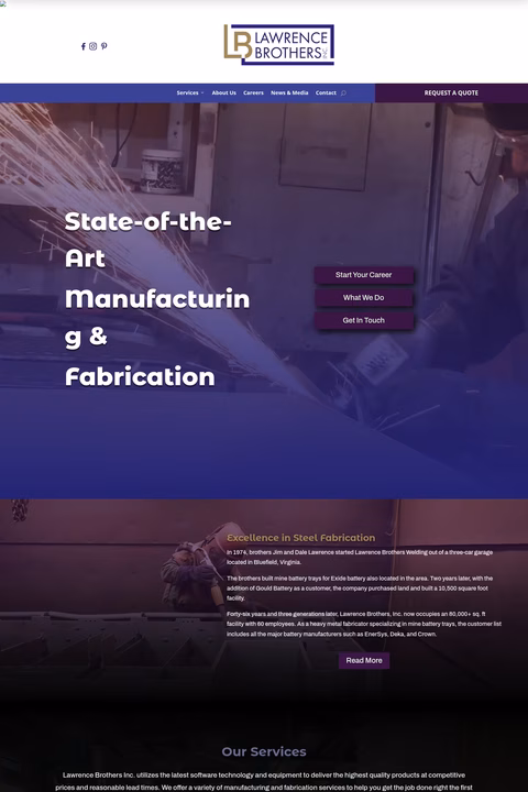 Lawrence-Brothers-Inc Homepage 1440px