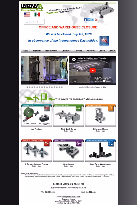 Lenzkes-Clamping-Tools Homepage 1440px