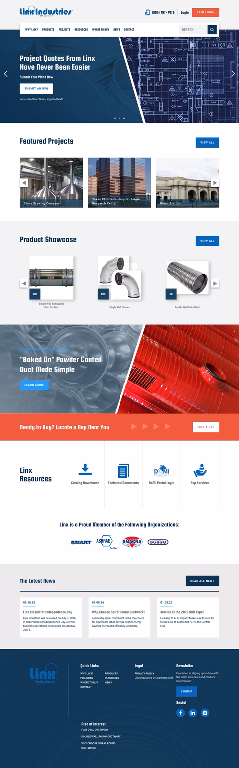 Linx-Industries Homepage 1440px