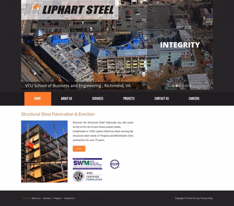 Liphart-Steel Homepage 1440px