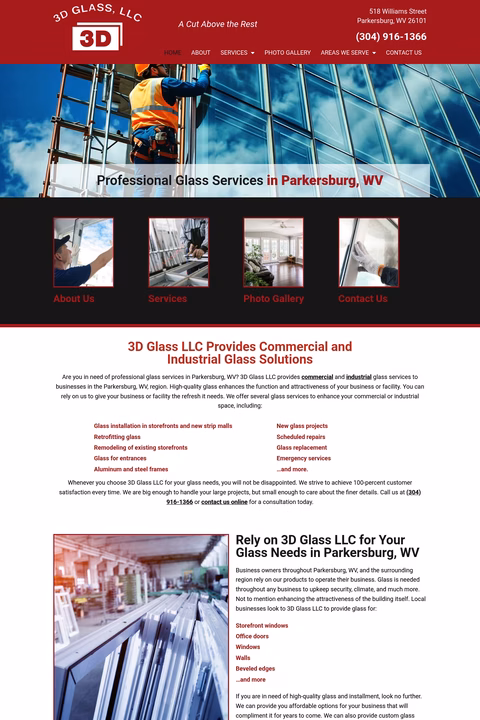 3D-Glass Homepage 1440px