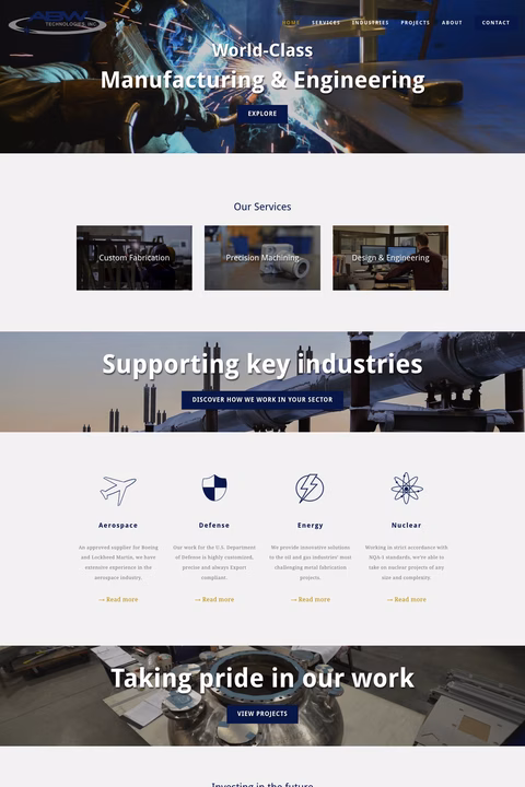 Abw-Technologies Homepage 1440px