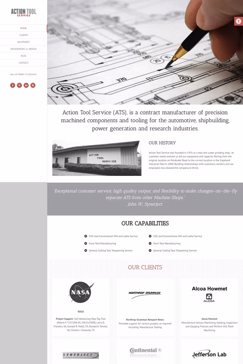 Action-Tool-Service Homepage 1440px