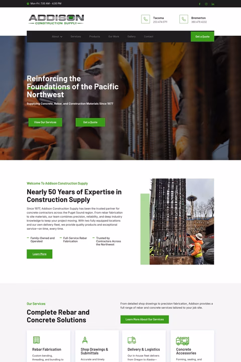 Addison-Construction-Supply Homepage 1440px