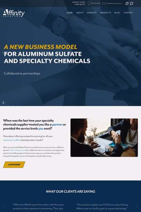 Affinity-Chemical Homepage 1440px