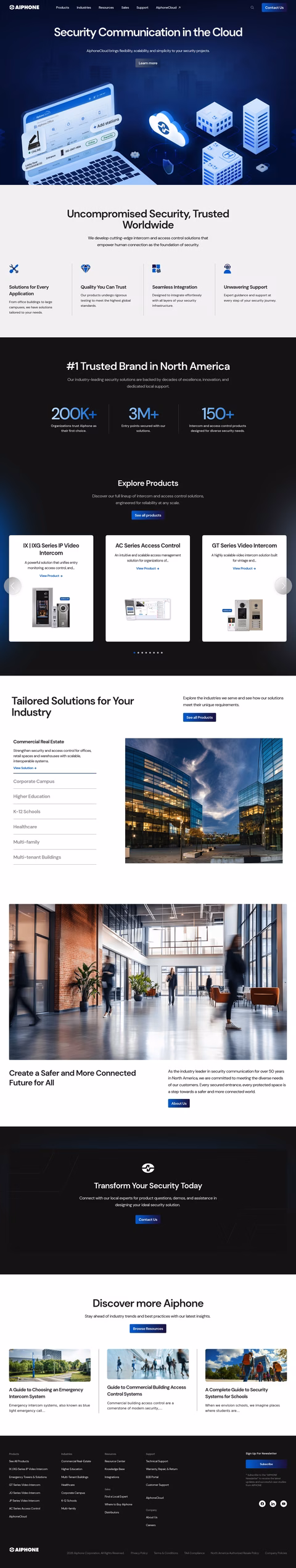 Aiphone Homepage 1440px