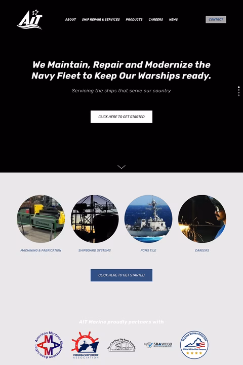 Ait-Marine Homepage 1440px