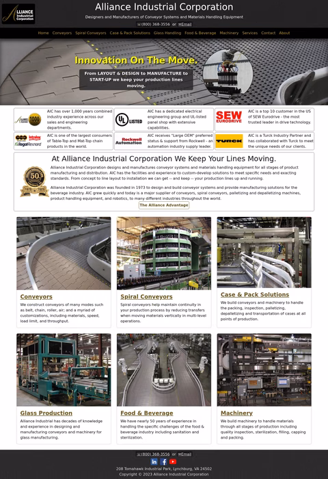 Alliance-Industrial-Corporation Homepage 1440px